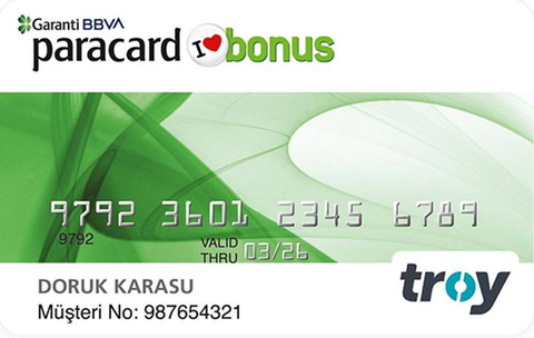 Paracard Bonus Troy 500 TL ve üzeri market harcamalarınıza %20 bonus (Şubat, max 500)