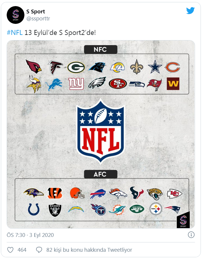 NFL Yeni Sezonda S Sport 2 ve S Sport Plus’ta
