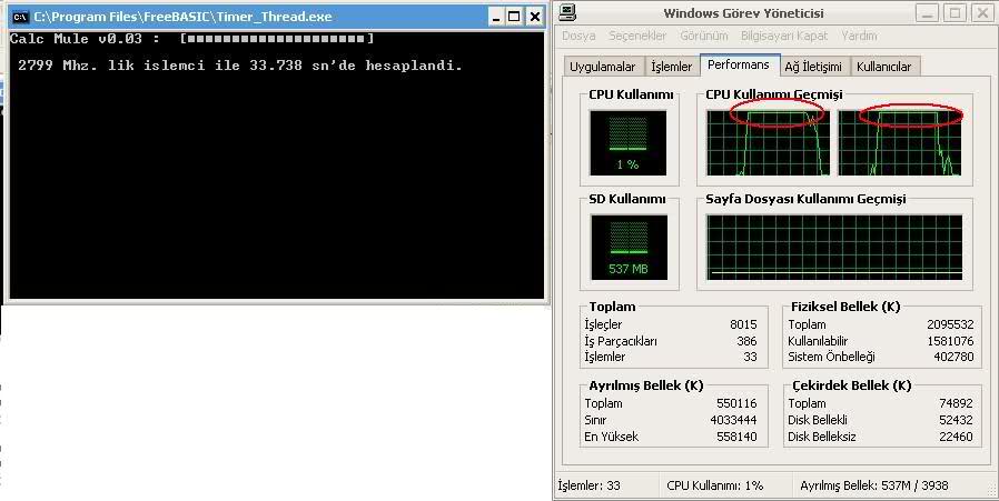 16 çekirdek destekli İşlemci Test Programı (v09a-1.@EczaNet-Xeon2689-14.971sn.)