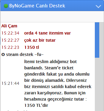 Bynogame Botlar Takas Banı Yemiş  İtemlerimiz gg