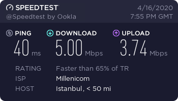 TT MİLLENİCOM 100MBPS UPLOAD HIZIM ARTMIŞ !