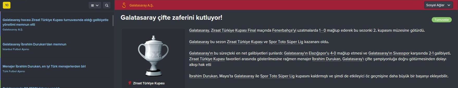  FM 2016 Galatasaray Kariyeri  -Yine yeniden- (3. sezon basladi)