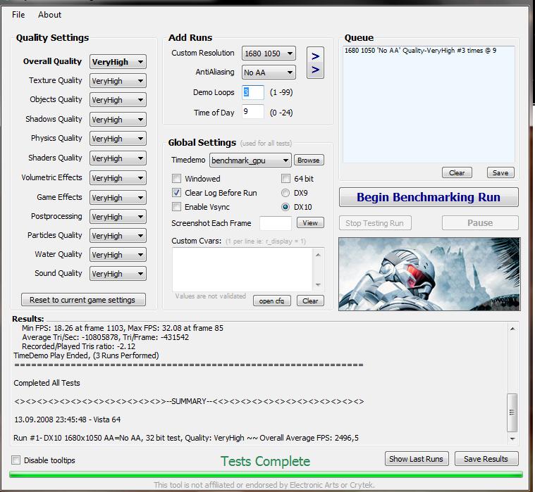  MSI GTX280 CRYSIS BENCHMARK'S - VANTAGE