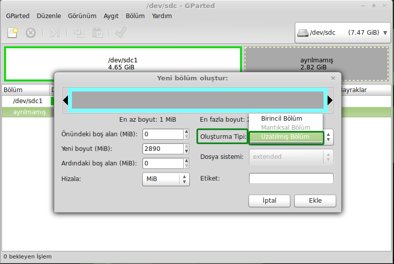  Sabit disk' e MINT 13 KURULUMU--ACİL!!!--