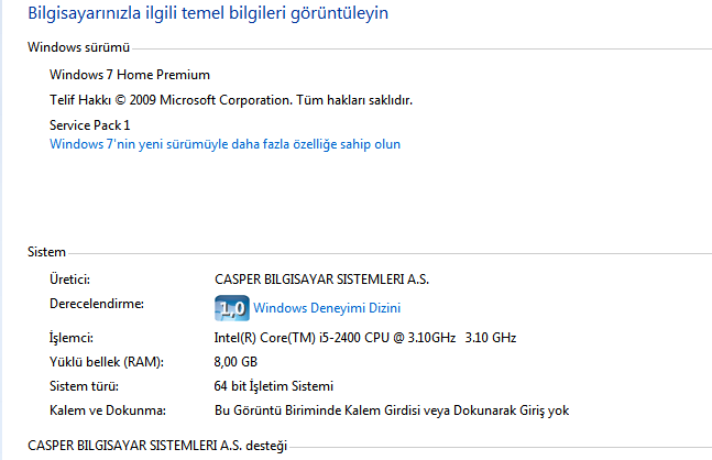  ıntel grafik driver yükleme sorunu (Sorun Çözüldü)