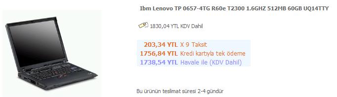  -_-En Çok Satılan Dizüstü Bilgisayarlar (bazı internet mağazalarında)-_-