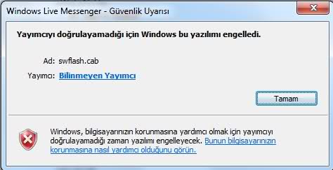  Windows 7 ultimate -Msn de takılma sorunu ![Sonunda Çözüldü!!! ]