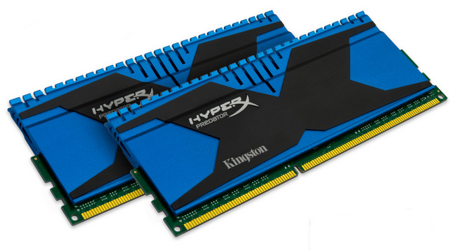 Kingston'dan 2800 MHz'de çalışan HyperX Predator serisi 8 GB DDR3 bellek kiti