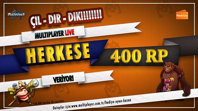  Multiplayer Herkese 400RP Veriyor