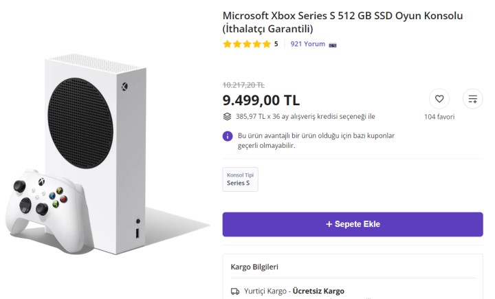 n11'de Xbox Series S indirime girdi!