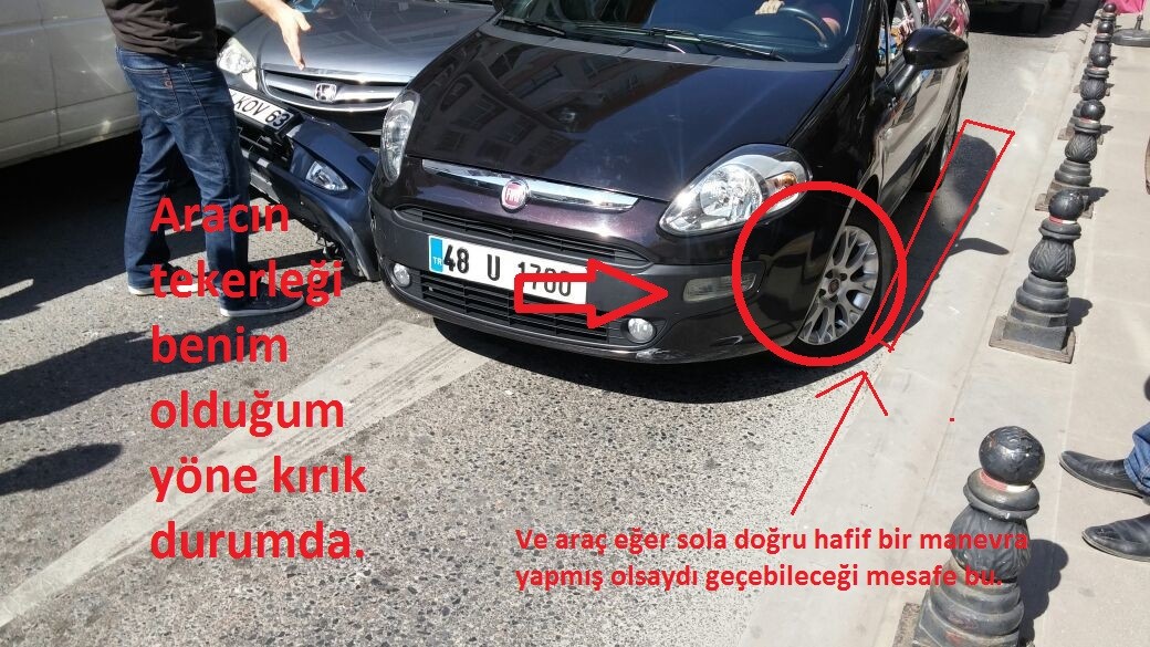  Bugün kaza yaptım, sizce kim suçlu? (SSLİ) EDİT: Rapor sonuçlandı.