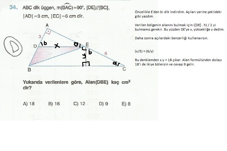  ygs matematik sorularım
