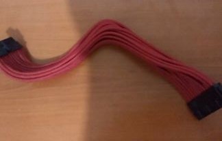  Silverstone 24 Pin Kırmızı Sleeve Uzatma Kablosu