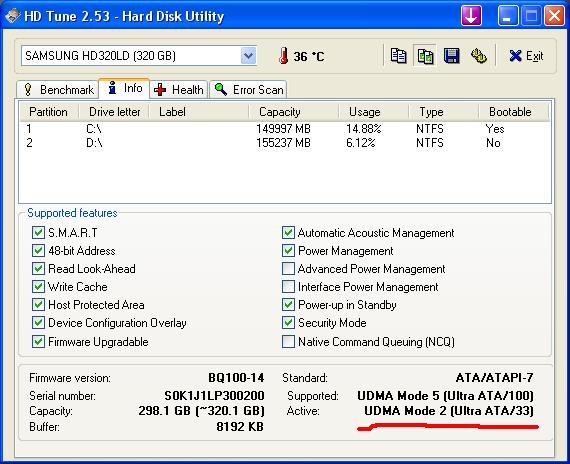  hdtune testi - harddiskte bir sorun olabilir mi?