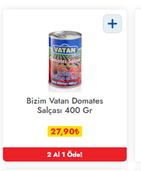 ŞOK MARKETLER 1 ALANA 1 BEDAVA