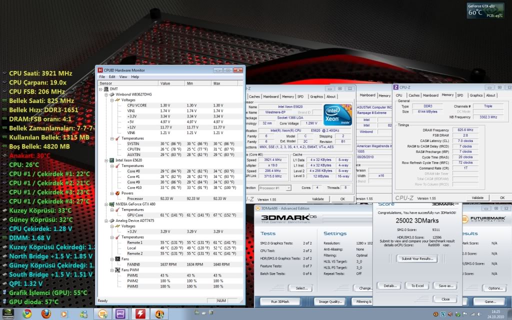  XEON 5620 4ghz overclocklu kullananlar topluluğu (Testler ekleniyor)