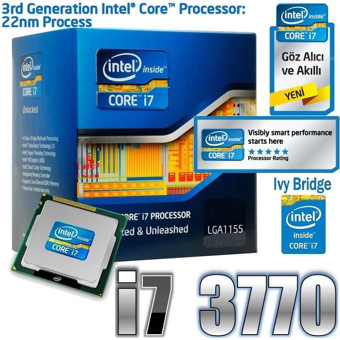  = Satılık...Intel® Core i7-3770 3.90GHZ 8MB CACHE LGA1155 İŞLEMCİ==
