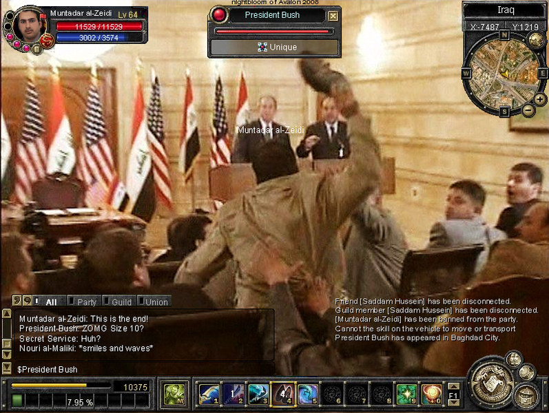  Muntadar al-Zeidi vs President Bush xD