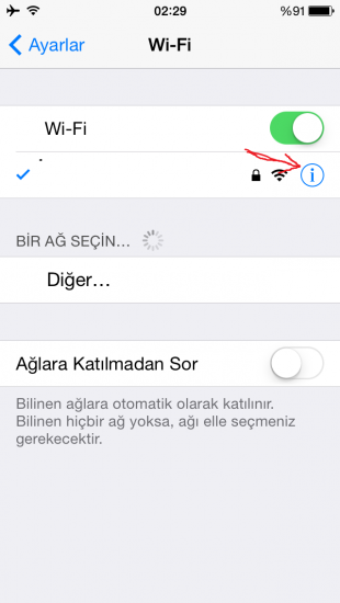  ios dns değiştirme