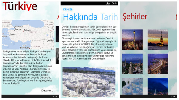 Ülkemiz hakkında bilgiler veren Türkiye uygulaması Windows Phone 8 için yayımlandı