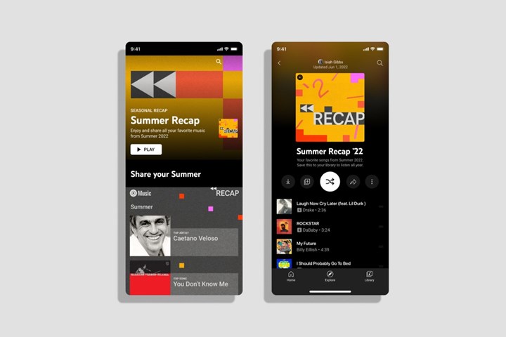 YouTube Music, 2022 Yaz Özeti'ni kullanıcılara sundu