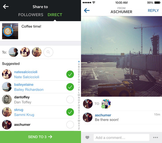  Instagram özel mesajlaşma projesini doğrudan başlattı