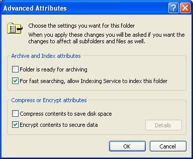  NTFS dosya şifreleme sorunu.. Sanırım biraz ciddi.