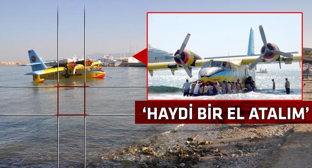  Uçağın kurtarılması komediye dönüştü!