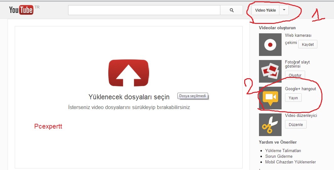  Youtube canlı yayın kaydı YARDIM !