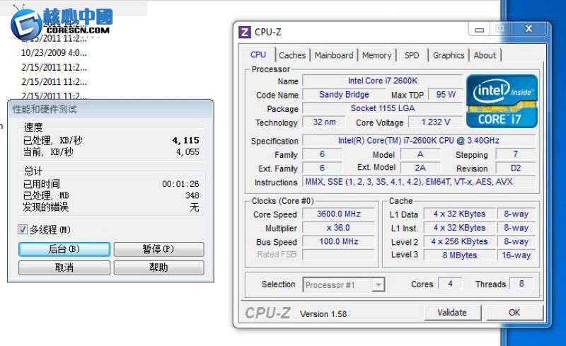  3.6Ghz Bulldozer B2 vs 3.6Ghz i7 2600k