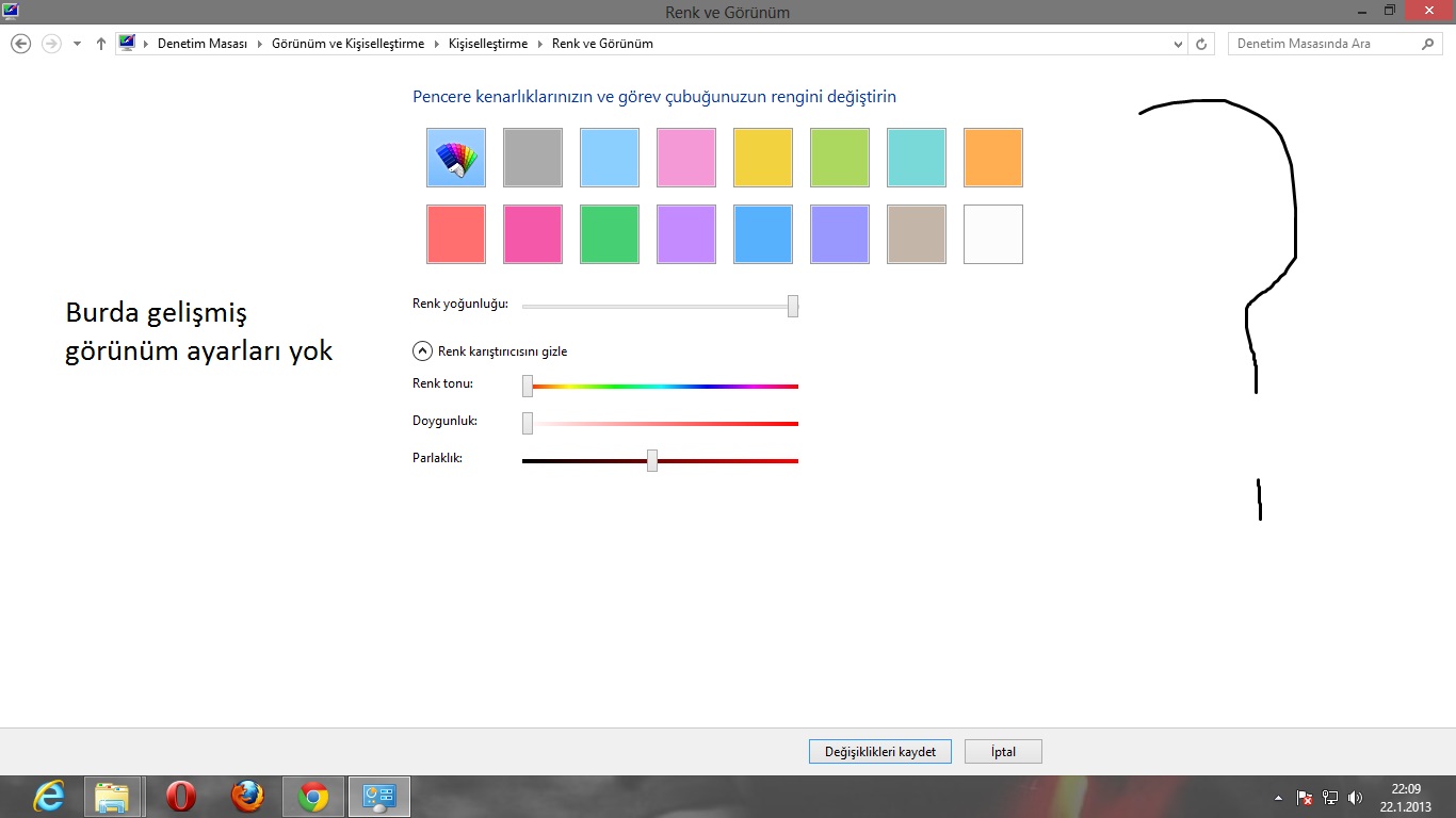  Windows 8 Siyah Tema Sorunu