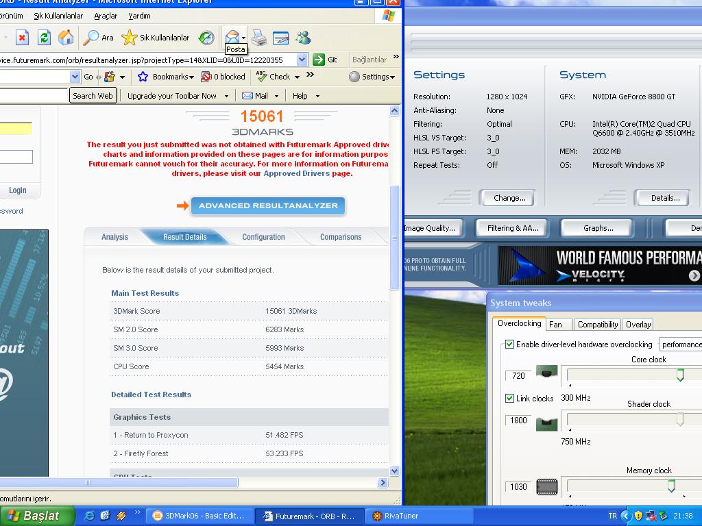  TEST 8800GT + E6750