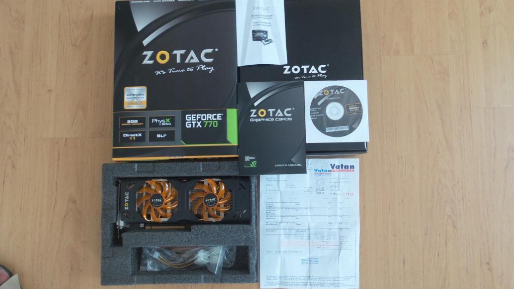  FORUM DIŞI SATILDI FATURALI GARANTİLİ FULL KUTULU ZOTAC GTX770 2GB