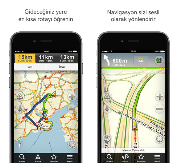 iOS ve Android için Yandex.Navigasyon'a önemli özellik