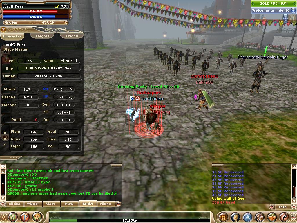  İşte lvl 75 defance skili[warrior]