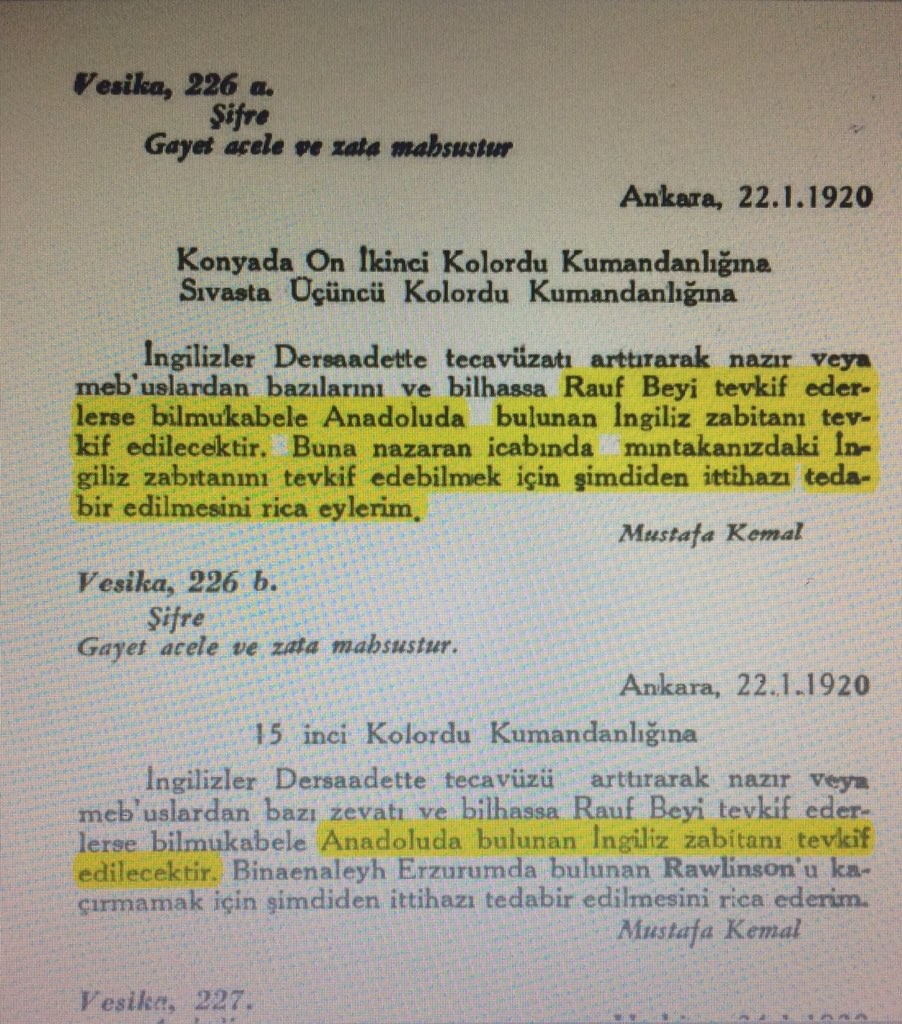 ATATÜRK 1920'DE İNGİLTERE'YE TEŞEKKÜR ETMİŞ! ŞOK BELGE !!1!1