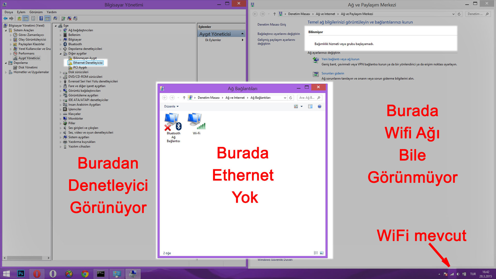  Ethernet Driver Yüklenmiyor ! Driver Yüklenirken Hata Veriyor !