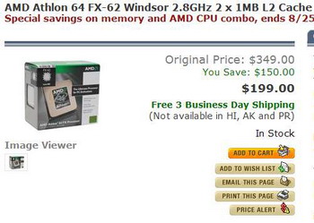  ## AMD Athlon64 FX-62 199$ ##