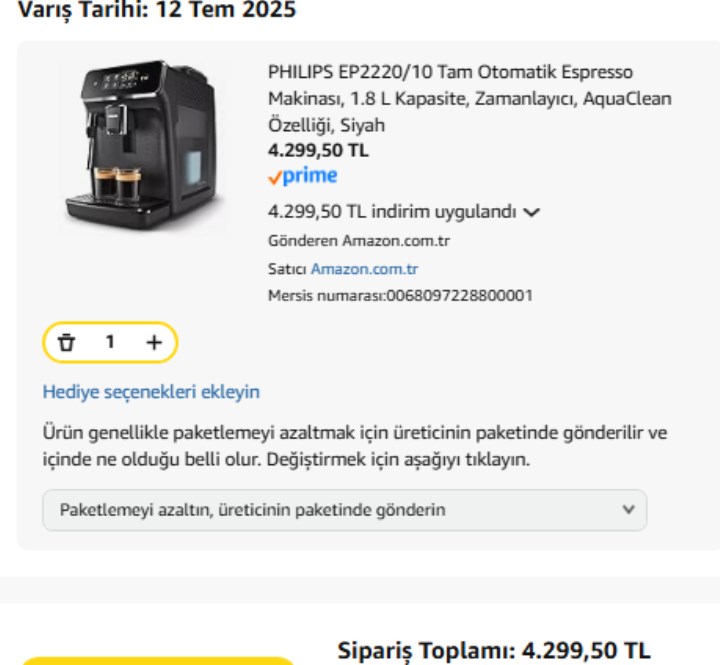 Philips EP2220/10 tam otomatik espresso makinesinde yüzde 50 indirim fırsatı!