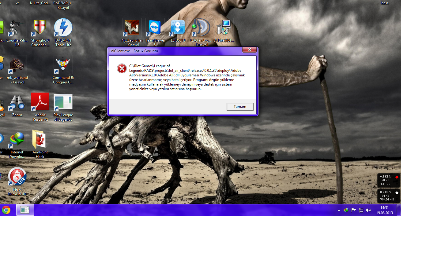  LolClient.exe-Bozuk görüntü