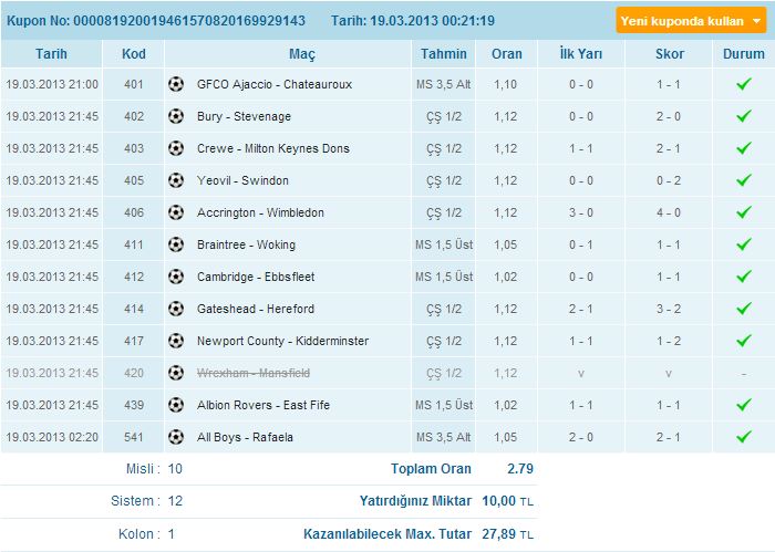  GÜNLÜK BİREYSEL KUPON/YORUM PAYLAŞIM KONUSU ANA BAŞLIK-TEK KONU!