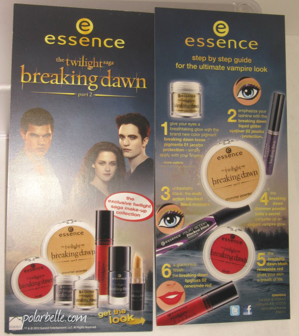  Twilight Breaking Dawn Makyaj Serisi Essence