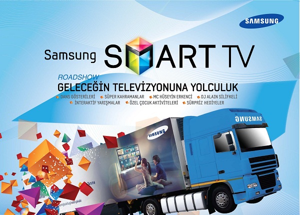 Samsung Smart TV tırı Konya'da