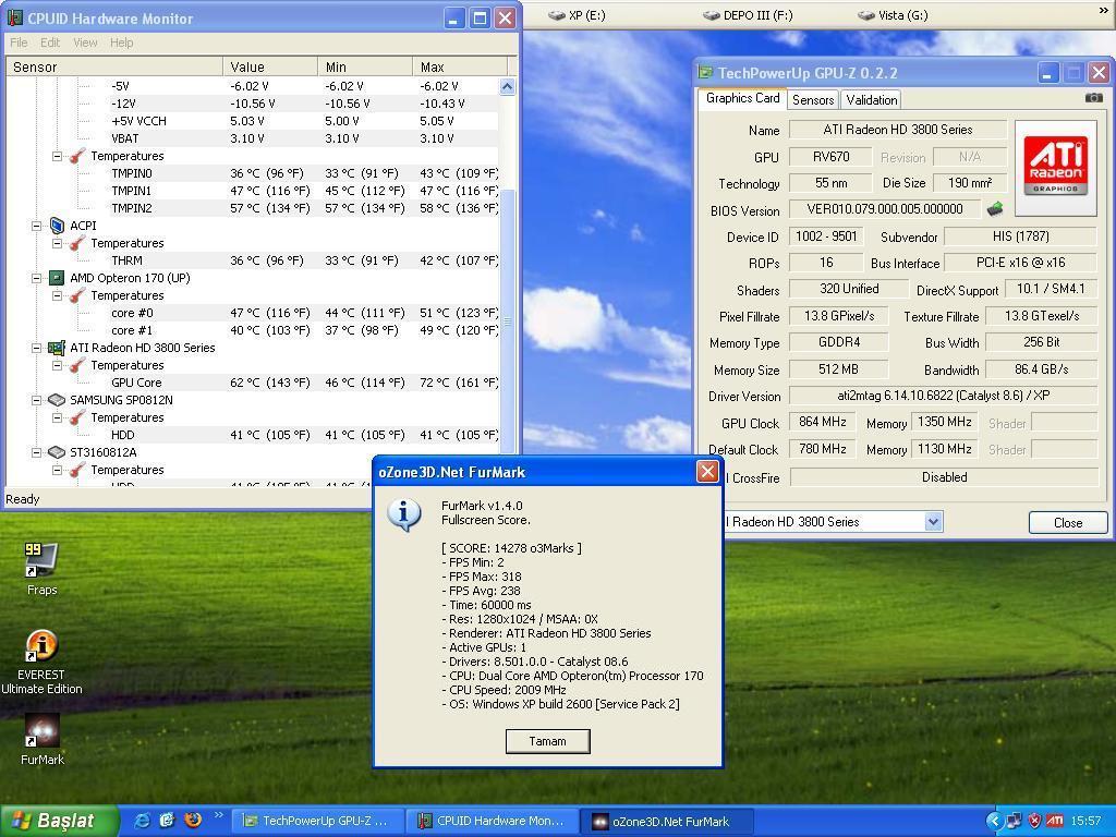 ## OpenGL Testi FurMark Güncellendi ##