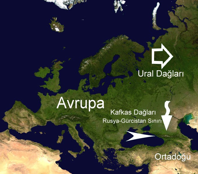  Avrupanin sinirlari?