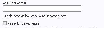  @live.com uzantılı mail adresi