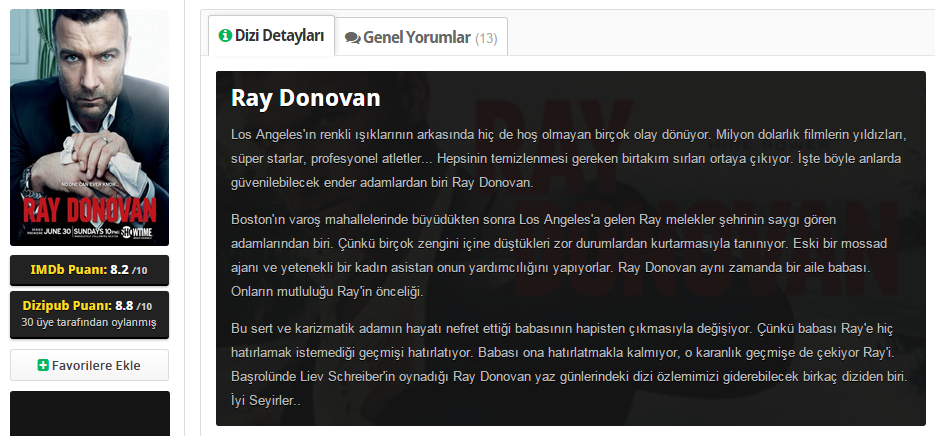 Ray Donovan ( 2013- ) | 5.Sezon Başladı 