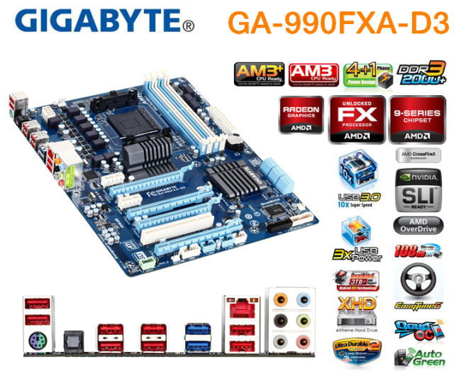 Gigabyte ga 990fxa d3 обзор