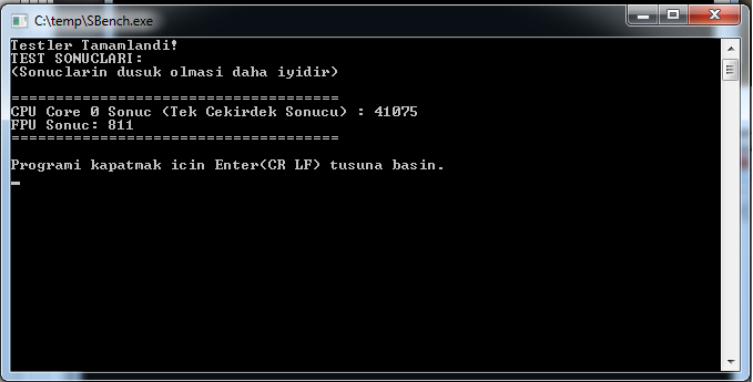  İşlemci FPU ve Tek Çekirdek CPU Performans Testi (Siz De Test Edin) [Güncel]
