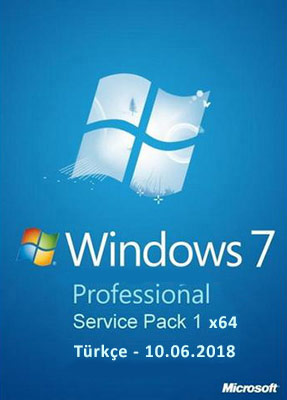 Windows 7 Professional x64 Türkçe 10.06.2018